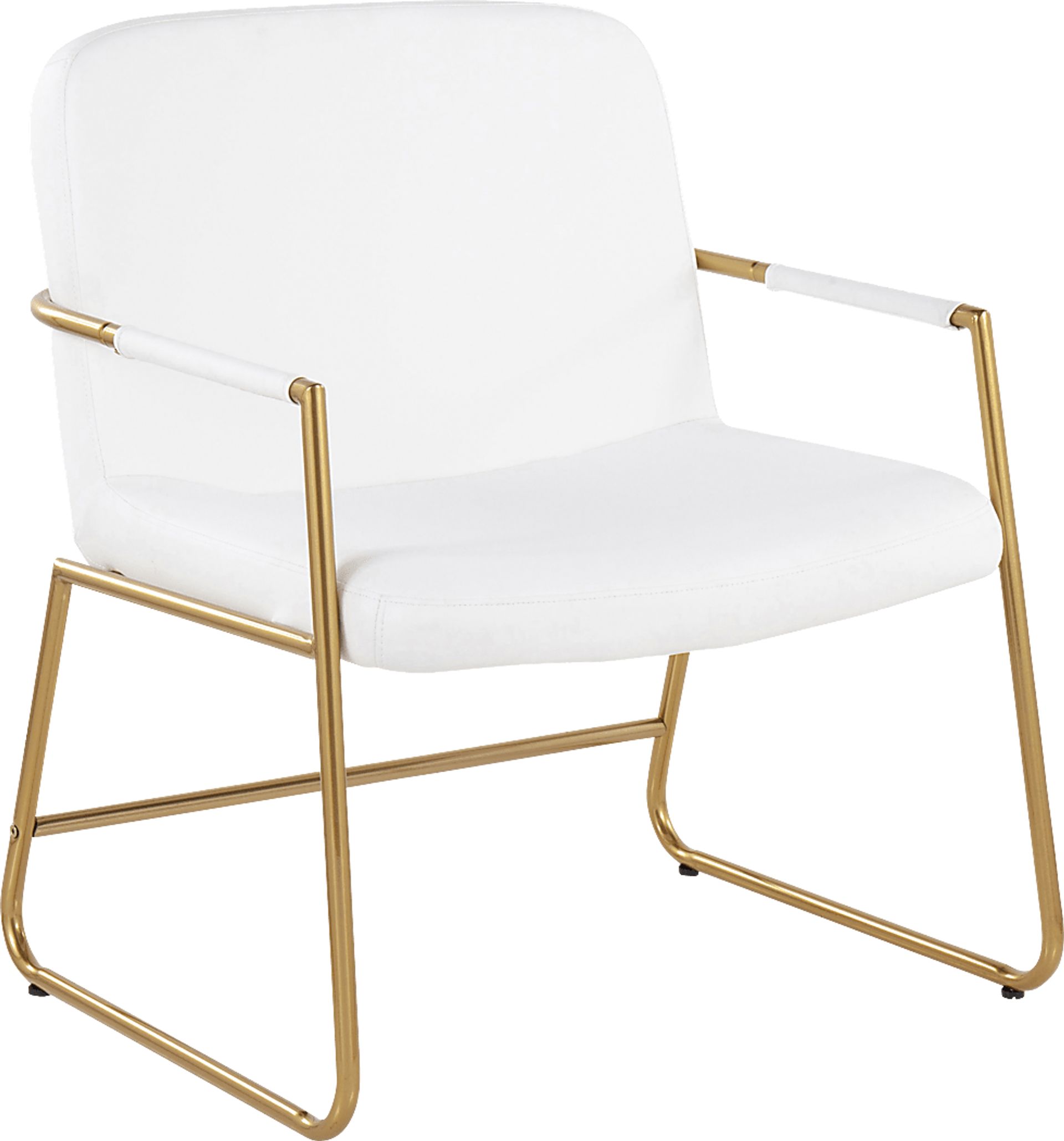 Jemelya White Accent Chair - Image 1