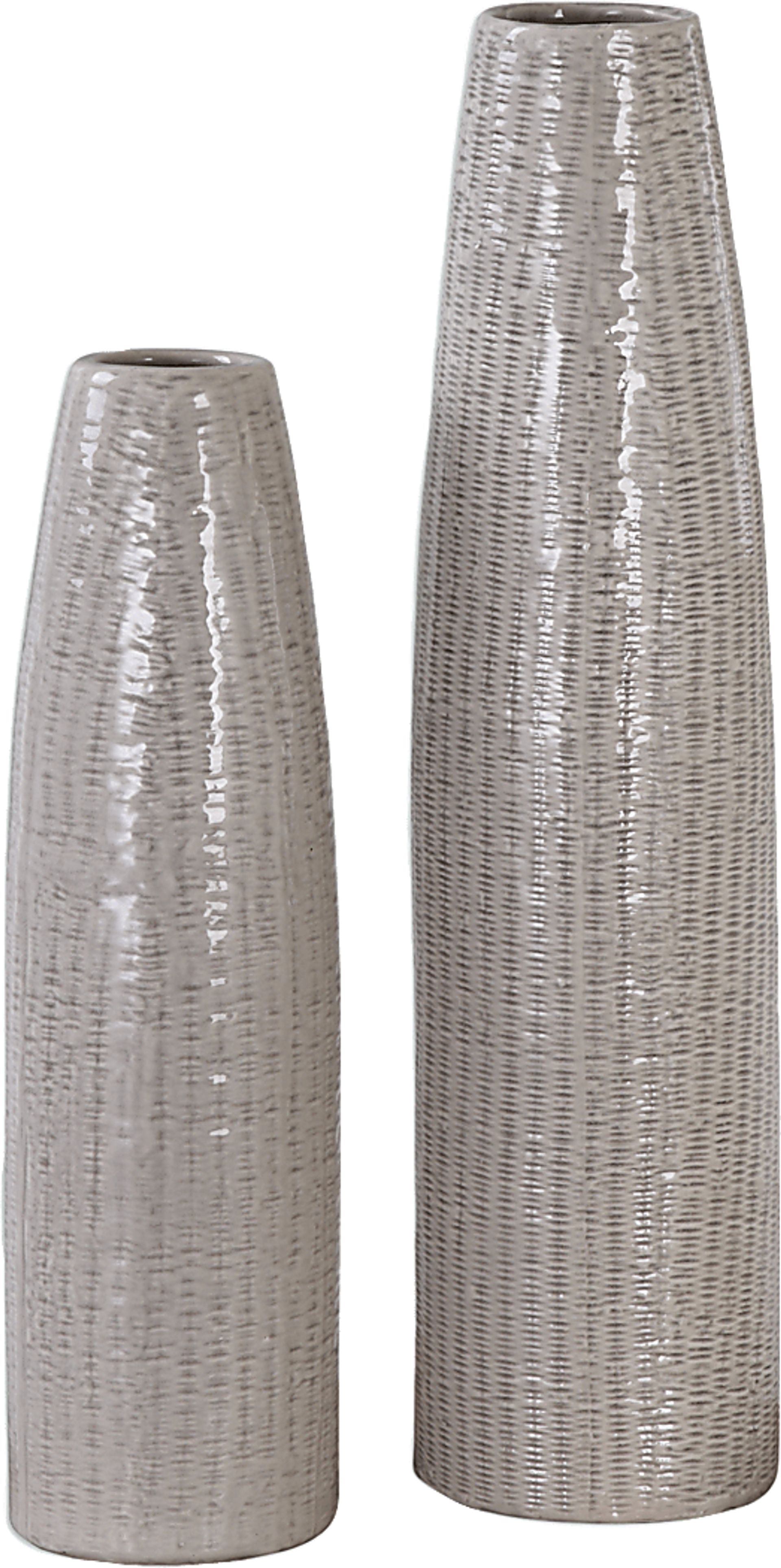 Jemison Brown Vase, Set of 2 - Image 1