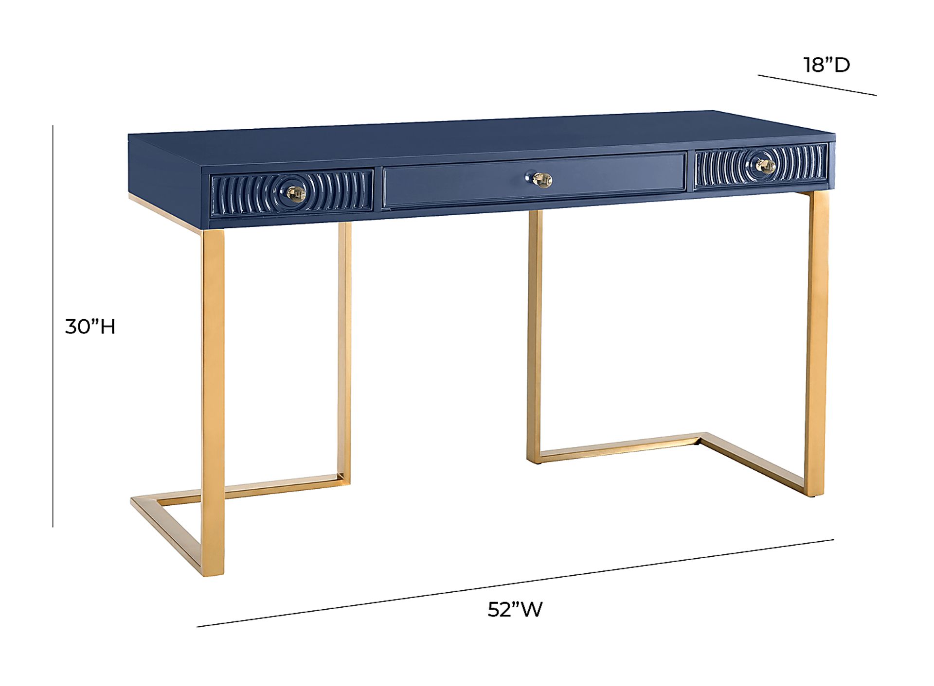 Jenella Blue Desk - Image 9