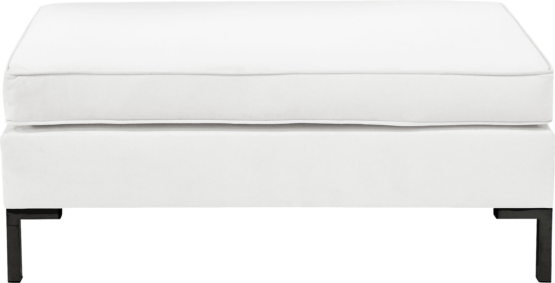 Jenessa White Accent Bench - Image 2