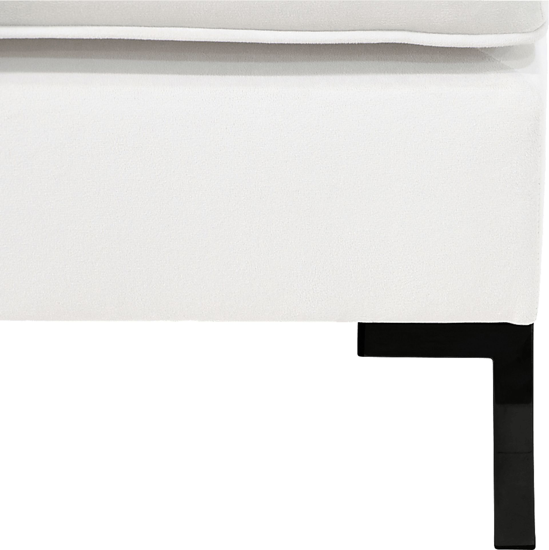 Jenessa White Accent Bench - Image 4