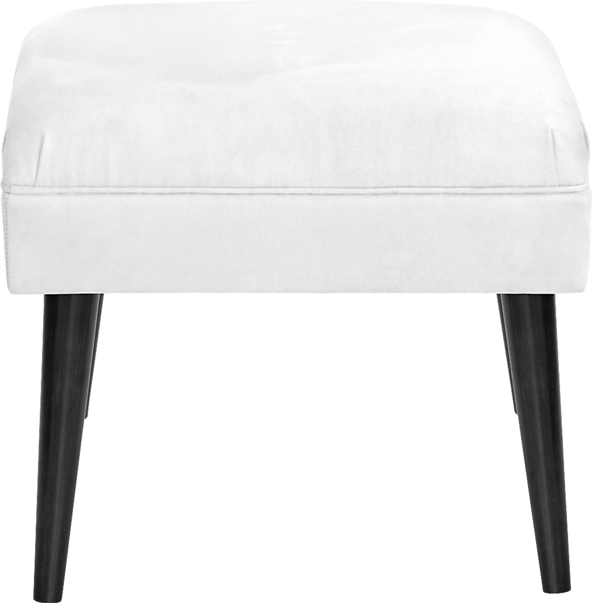 Jenessa White Ottoman - Image 2