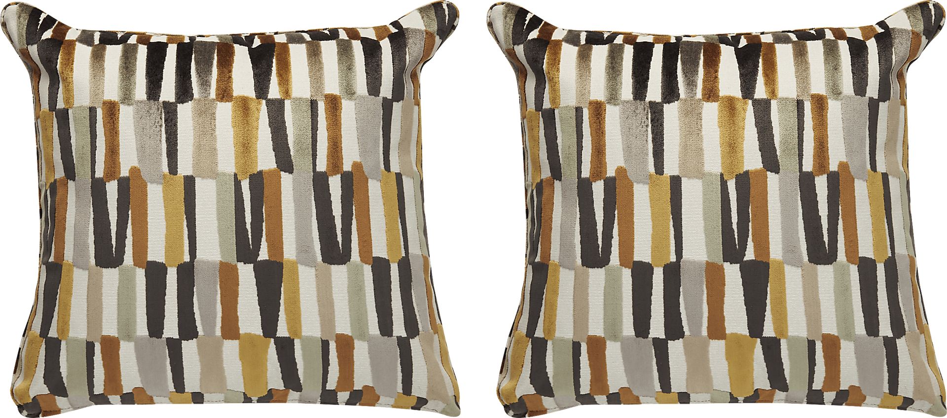 Jenga Gold Pillow, Set of Two - Image 1