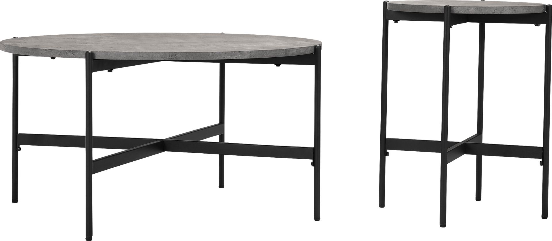 Jenilek Gray Cocktail Table, Set of 2 - Image 8