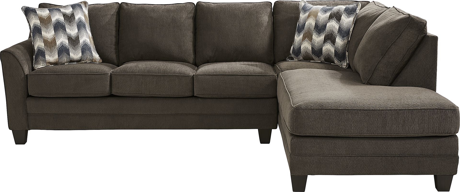 Jenisse Brown 2 Pc Sectional - Image 1