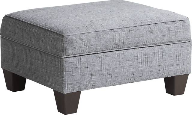 Jenisse Gray Storage Ottoman - Thumbnail - Image 3