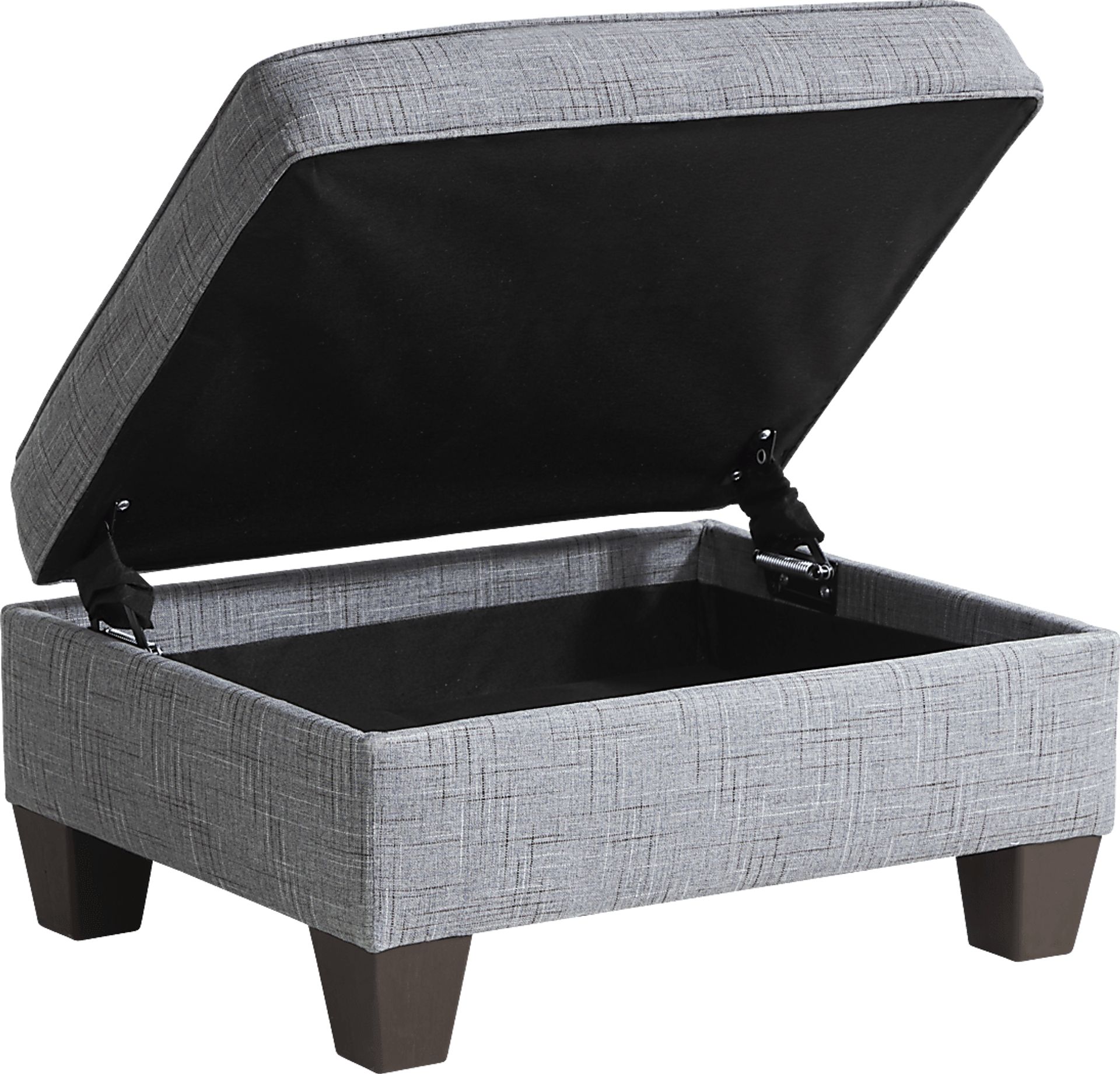 Jenisse Gray Storage Ottoman - Image 4