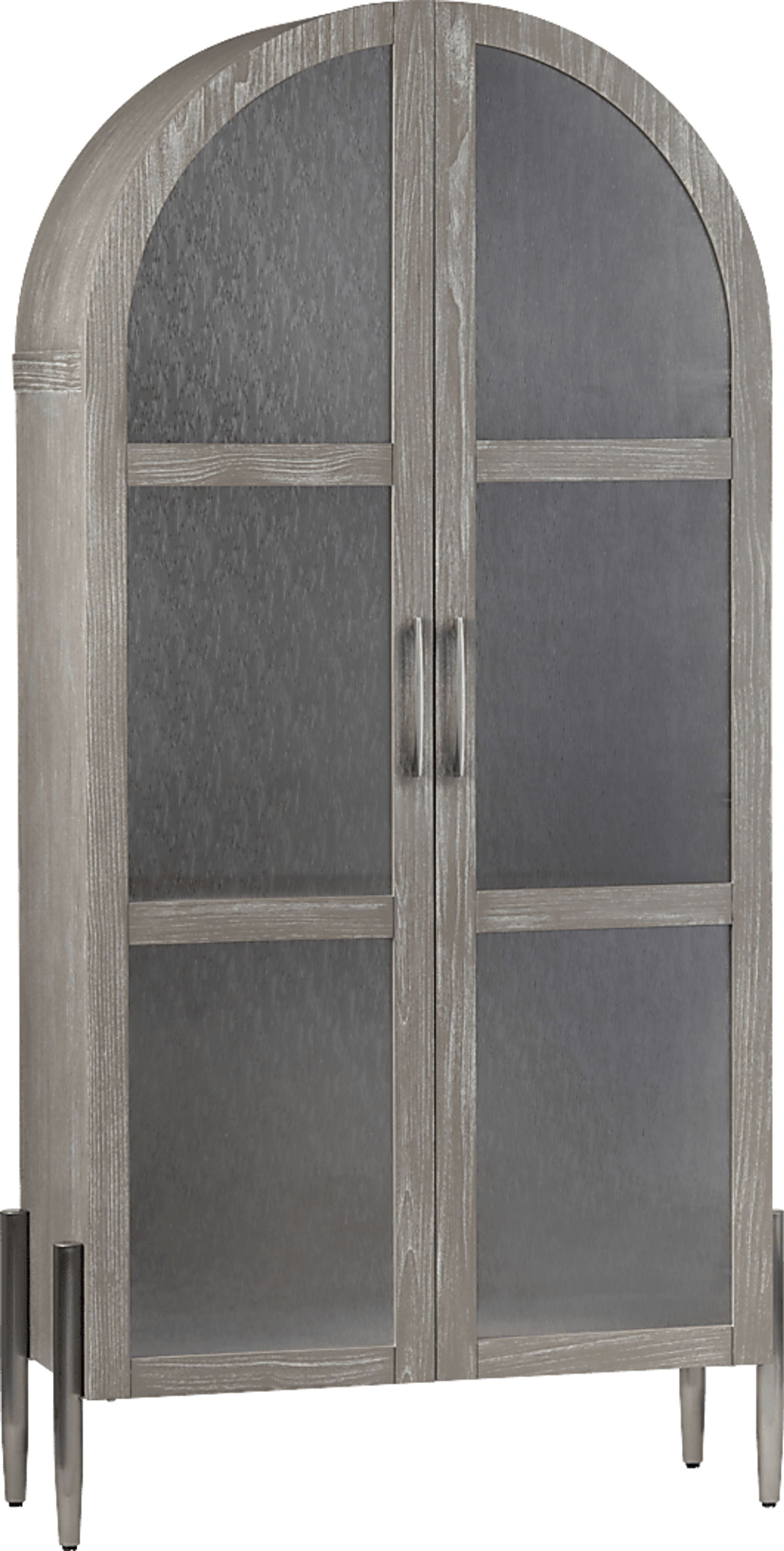 Jenkins Khaki Two Door Cabinet - Image 3
