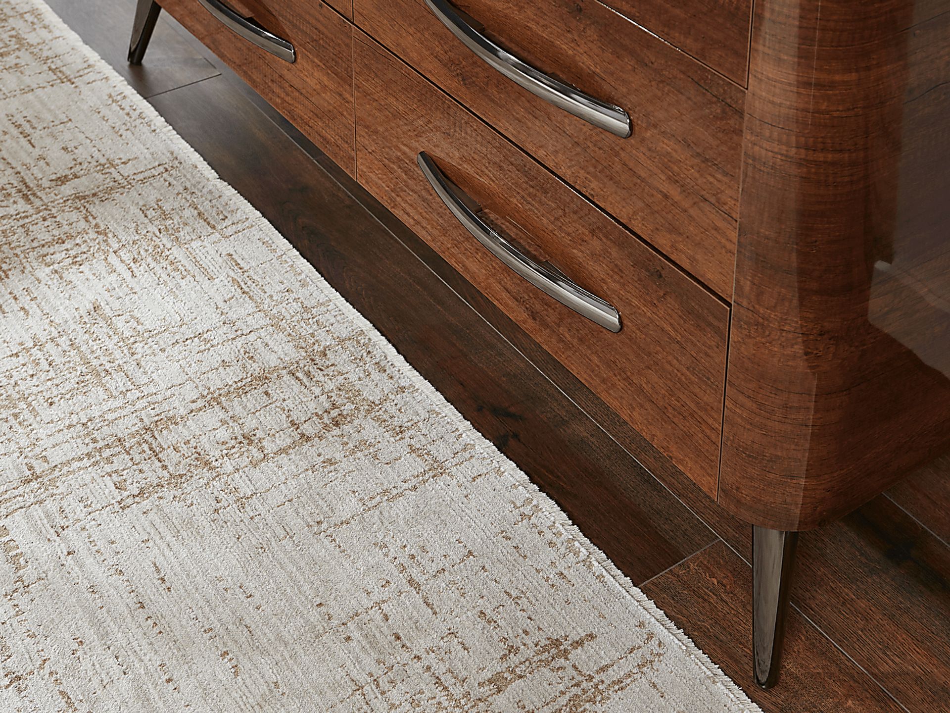 Jenner Walnut 7 Pc Queen Upholstered Bedroom - Image 6