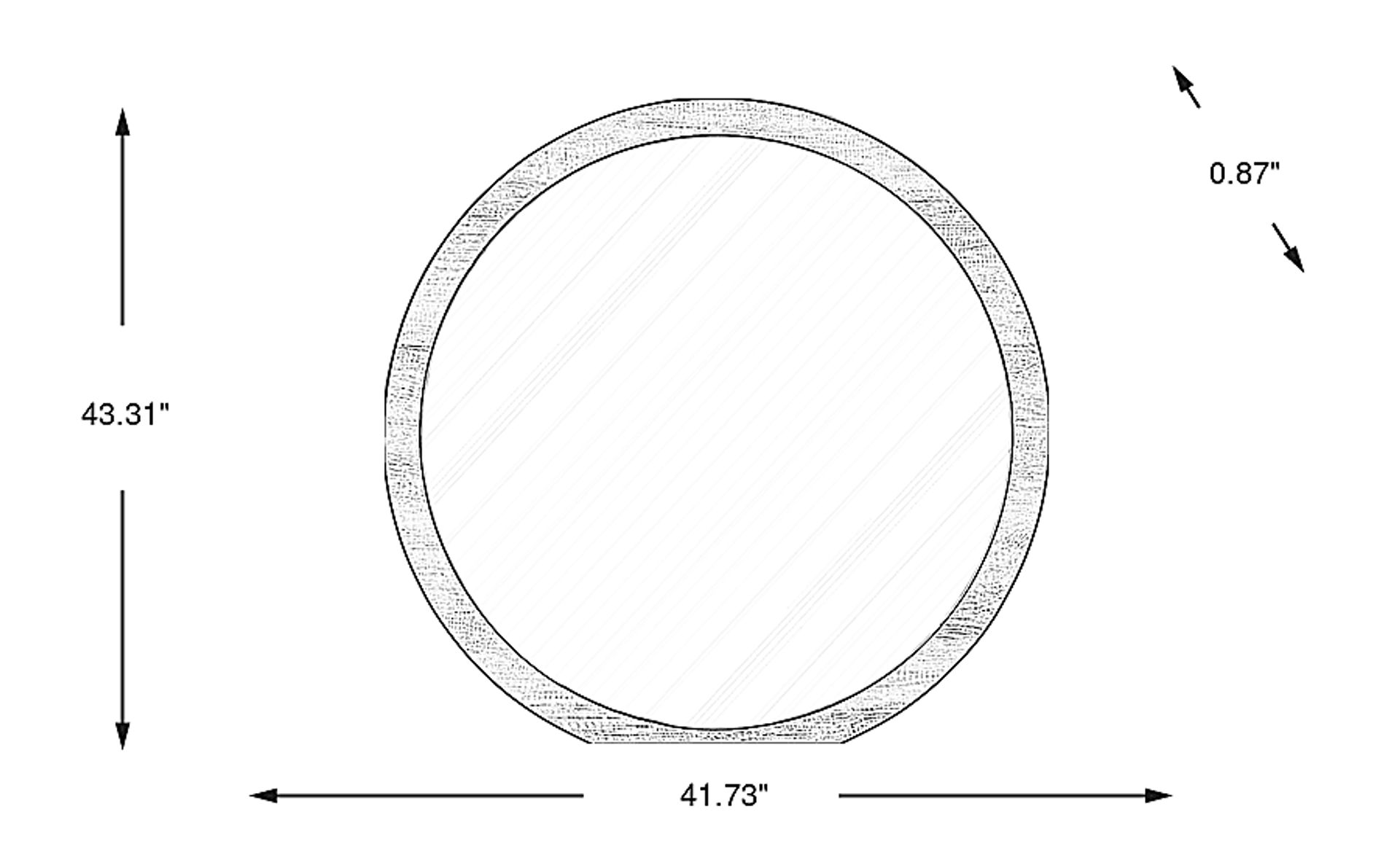 Dimension Image. Please refer to the Dimension Tab on this page for dimension details.