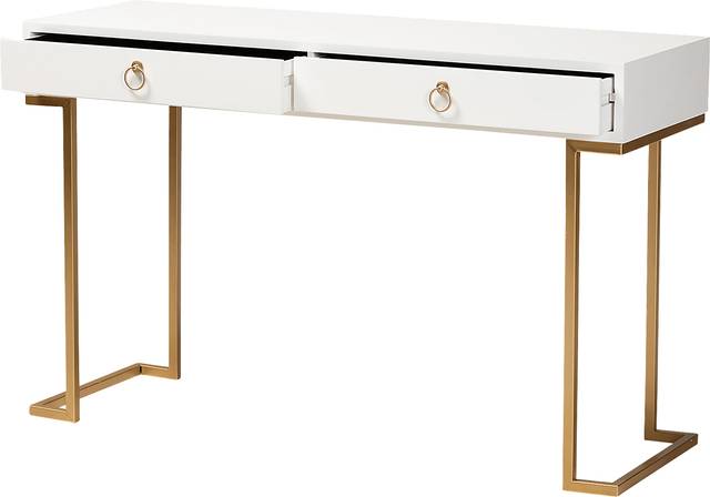 Jenniches White Sofa Table - Thumbnail - Image 5