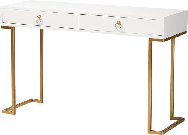 Jenniches White Sofa Table - Thumbnail - Image 1