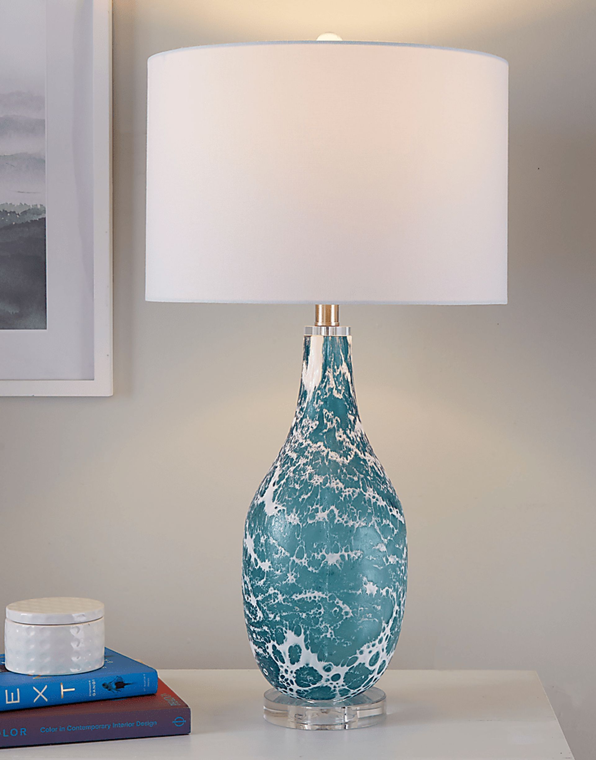 Jennie Loop Blue Lamp, Set of 2 - Image 3