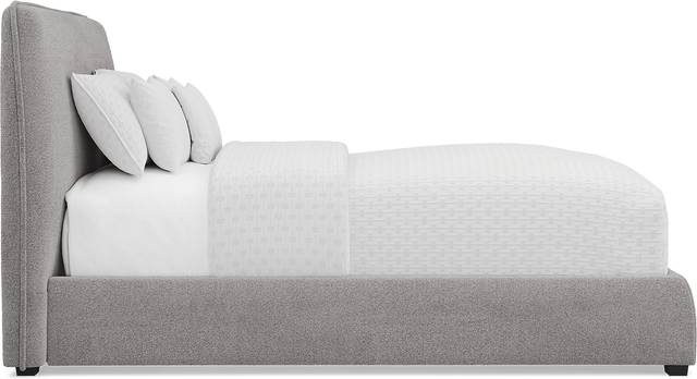 Jennings Gray 3 Pc Queen Upholstered Bed - Thumbnail - Image 3