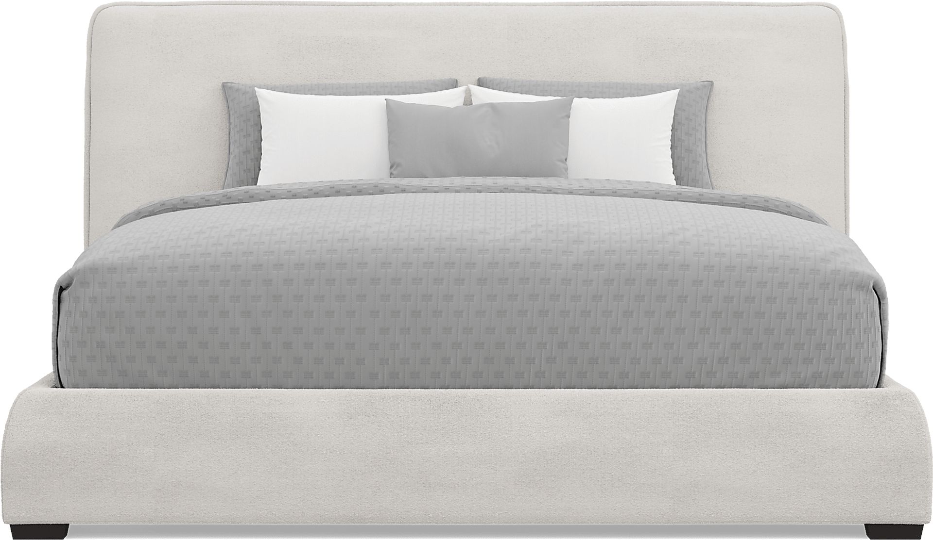 Jennings White 3 Pc King Upholstered Bed - Image 2