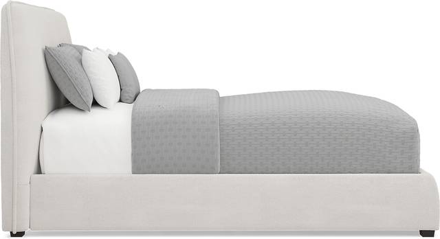 Jennings White 3 Pc Queen Upholstered Bed - Thumbnail - Image 3