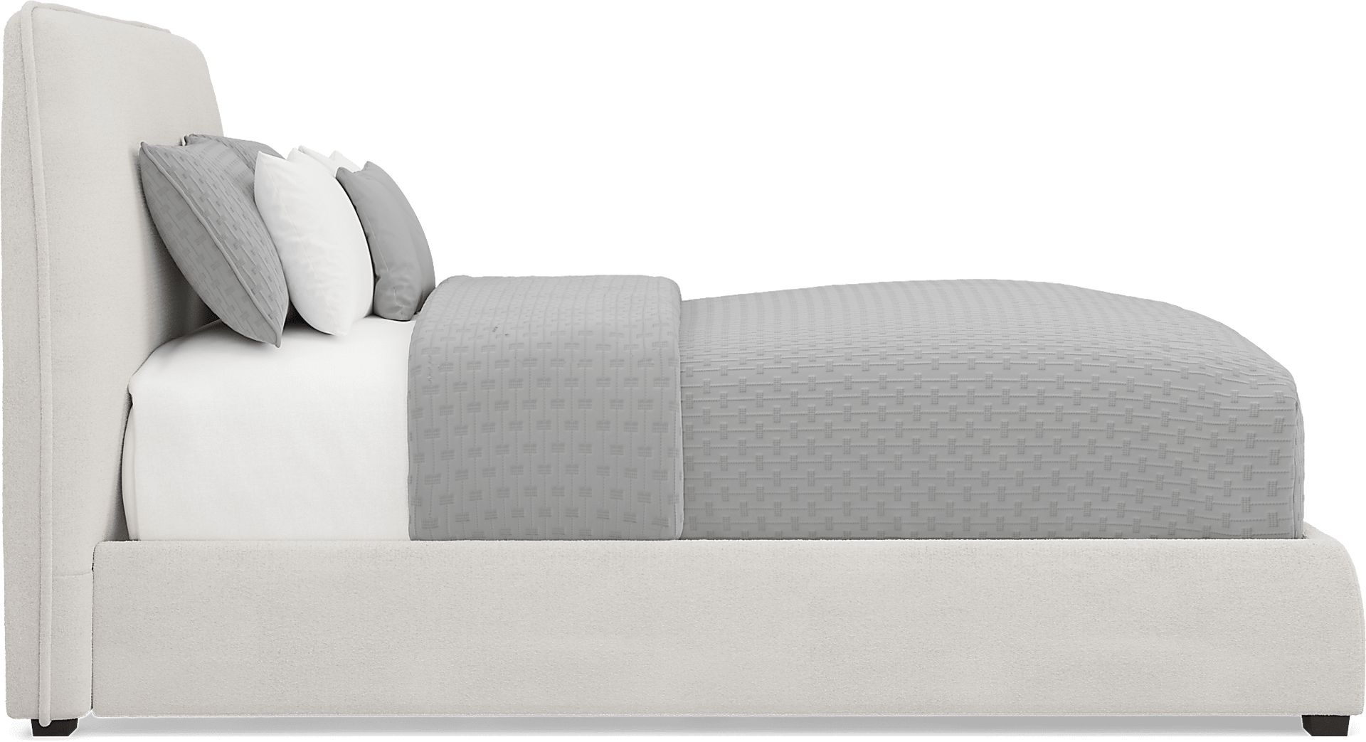 Jennings White 3 Pc Queen Upholstered Bed - Image 3
