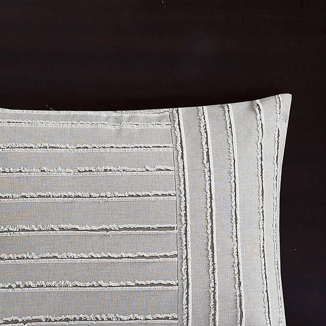 Jennix Gray Queen Comforter Set - Thumbnail - Image 11