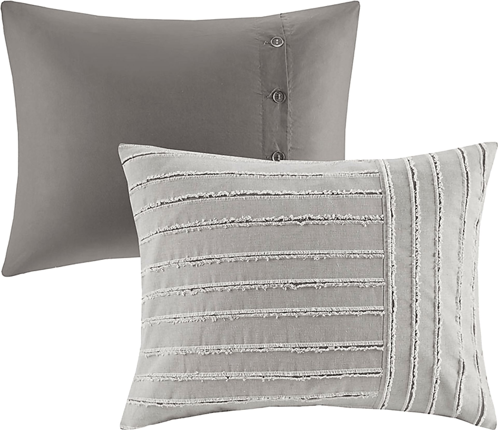 Jennix Gray Queen Comforter Set - Image 6