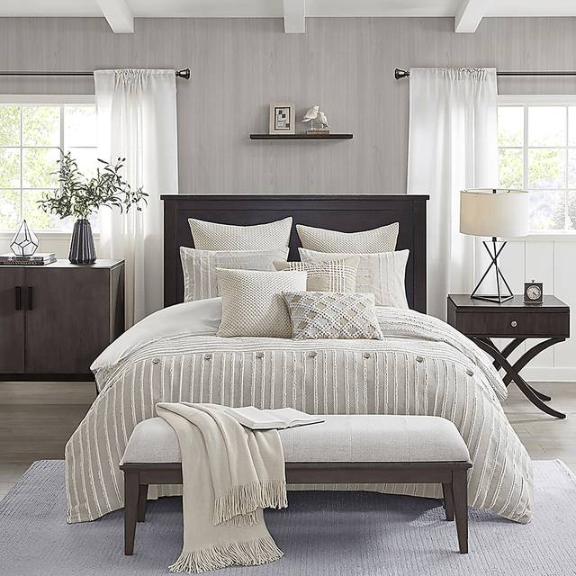 Jennix Ivory Queen Comforter Set - Thumbnail - Image 2