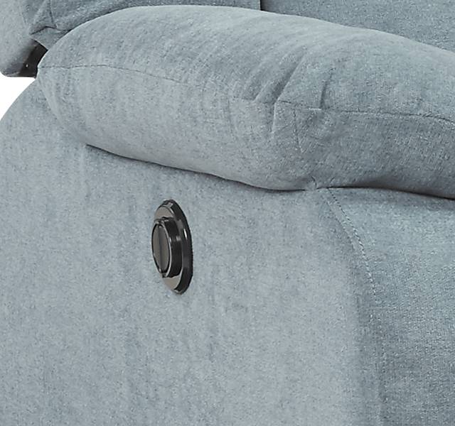 Jensen Beach Blue Power Recliner - Thumbnail - Image 3