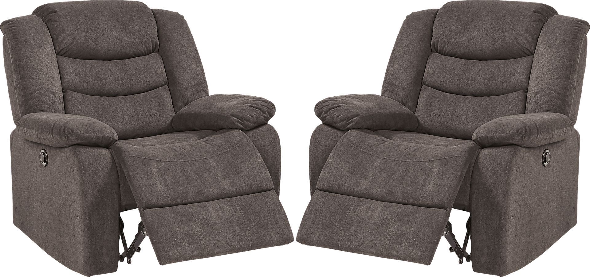 Jensen Beach Chocolate Power Recliners Set of 2 - Image 1