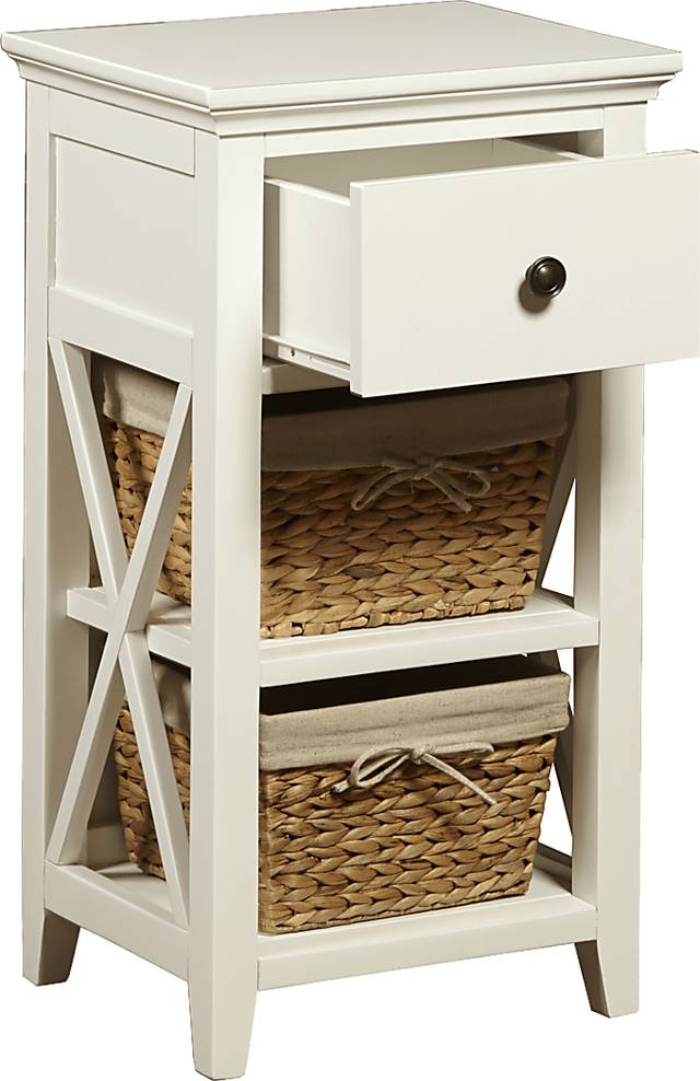 Jenya White 2 Basket Stand - Thumbnail - Image 2