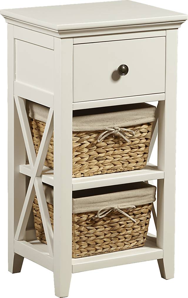 Jenya White 2 Basket Stand - Thumbnail - Image 3