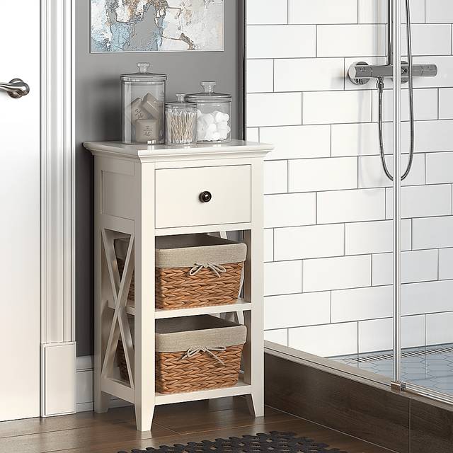 Jenya White 2 Basket Stand - Thumbnail - Image 4
