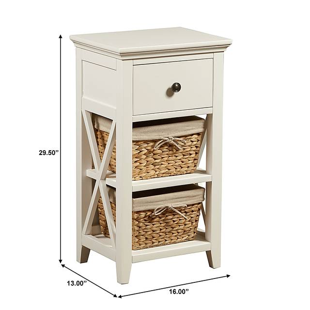 Jenya White 2 Basket Stand - Thumbnail - Image 5
