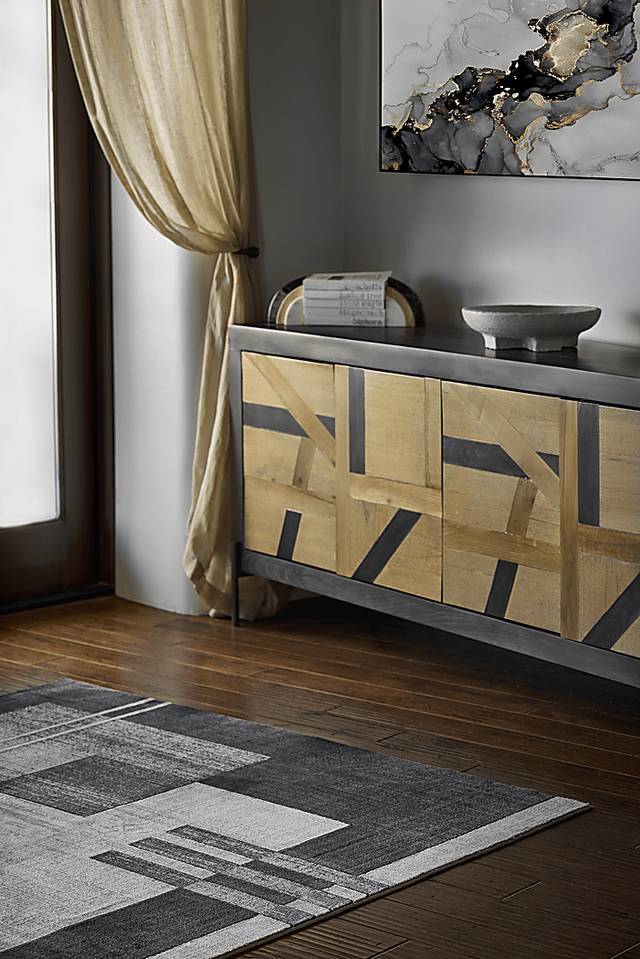 Jenzen Black 5'1 x 7'7 Rug - Thumbnail - Image 3