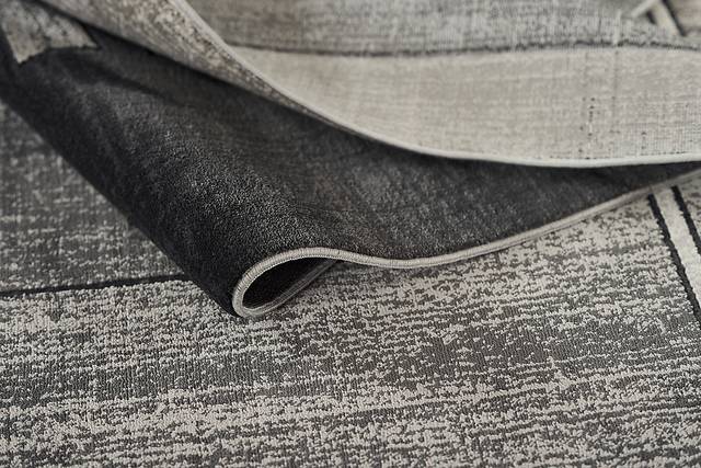 Jenzen Black 5'1 x 7'7 Rug - Thumbnail - Image 8