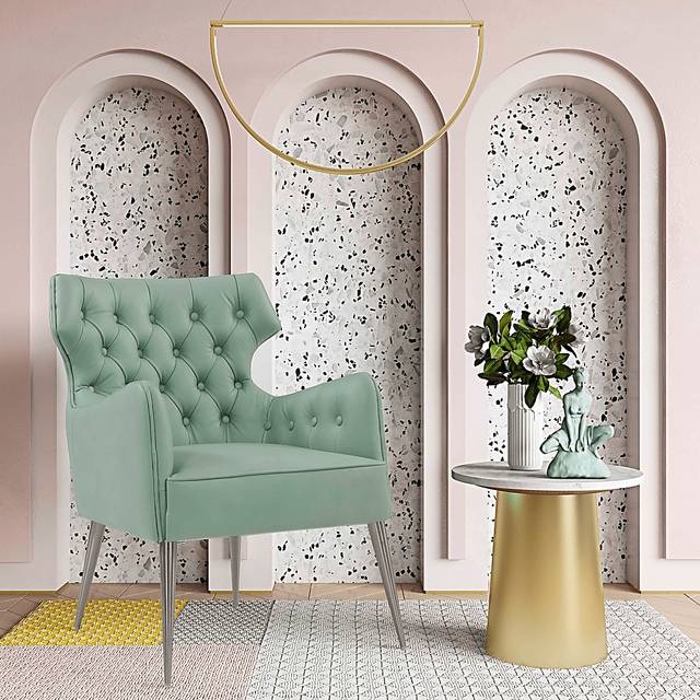 Jerauld Green Accent Chair - Thumbnail - Image 5