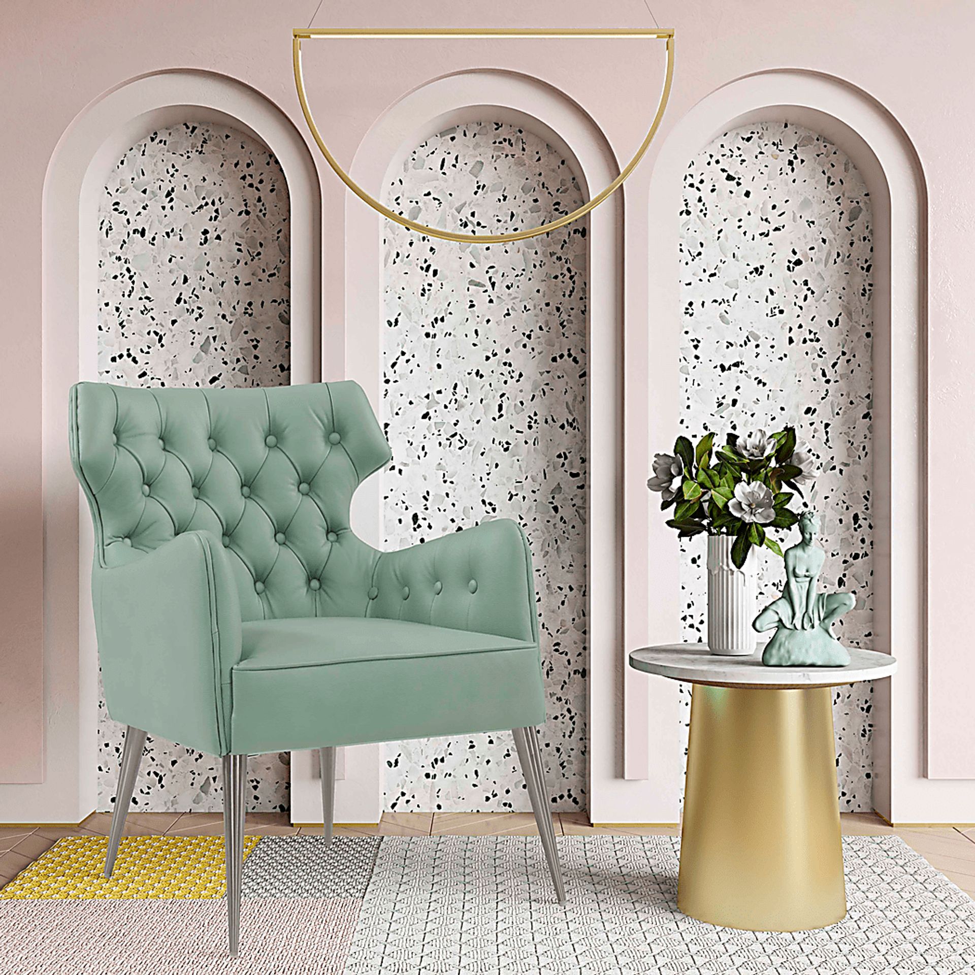 Jerauld Green Accent Chair - Image 5
