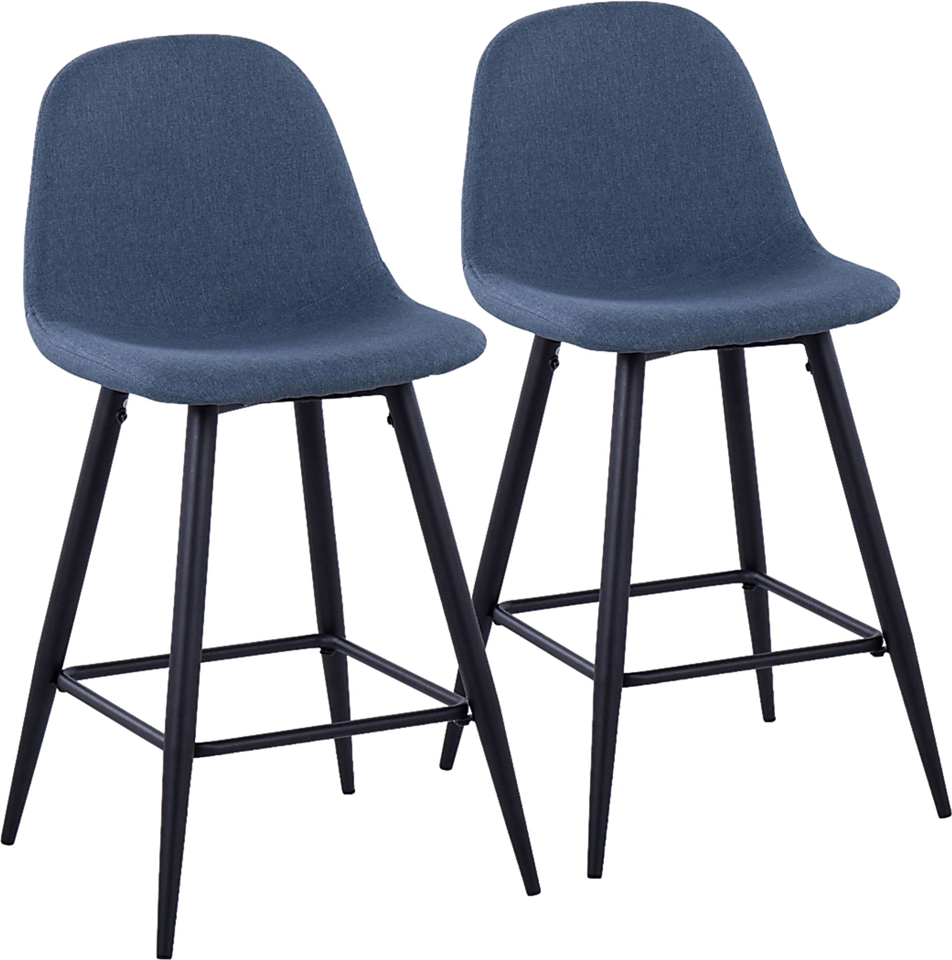 Jerdone Blue Counter Height Stool, Set of 2 - Image 1