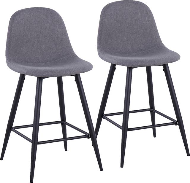 Jerdone Charcoal Counter Height Stool, Set of 2 - Thumbnail - Image 1