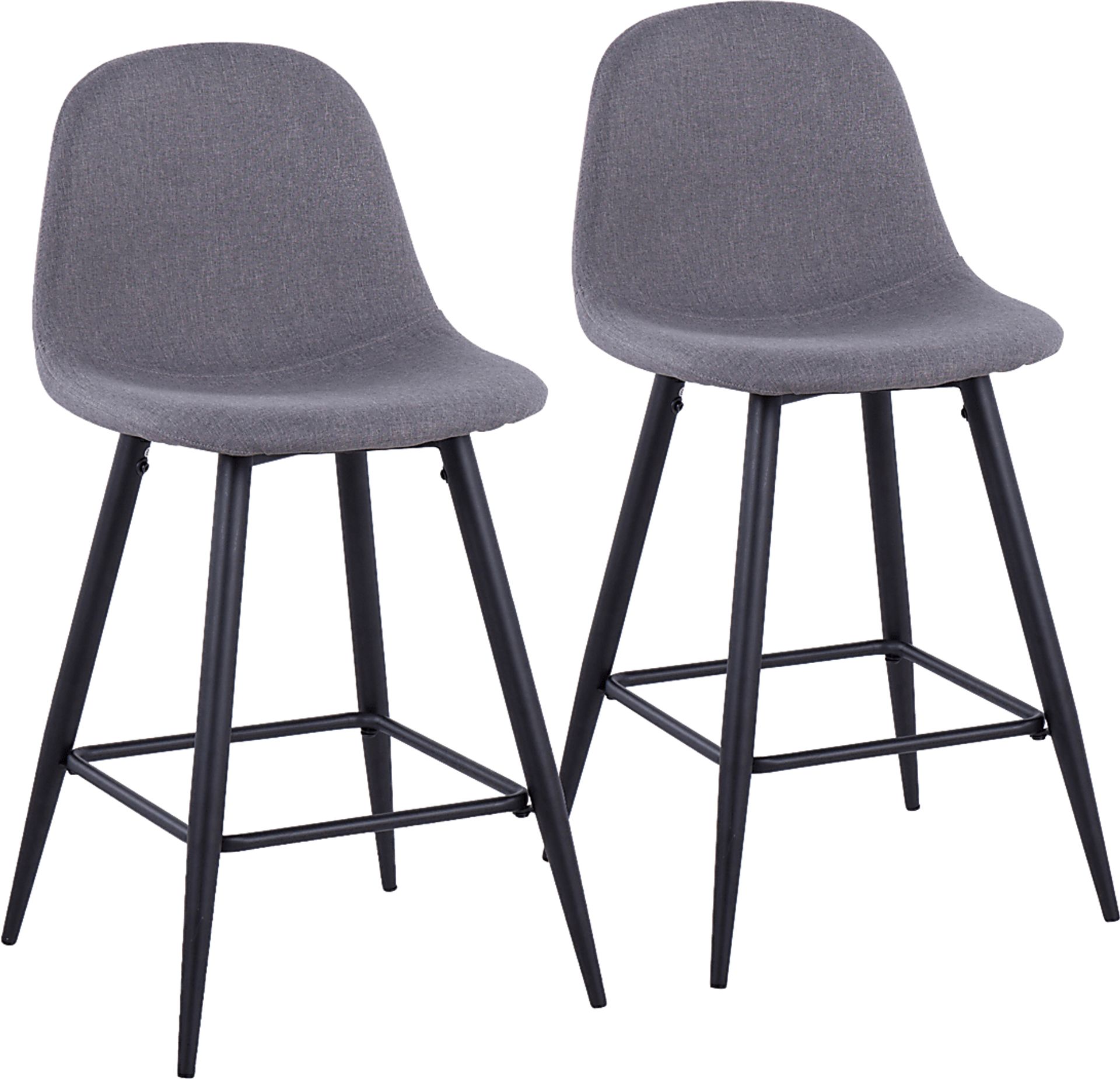 Jerdone Charcoal Counter Height Stool, Set of 2 - Image 1