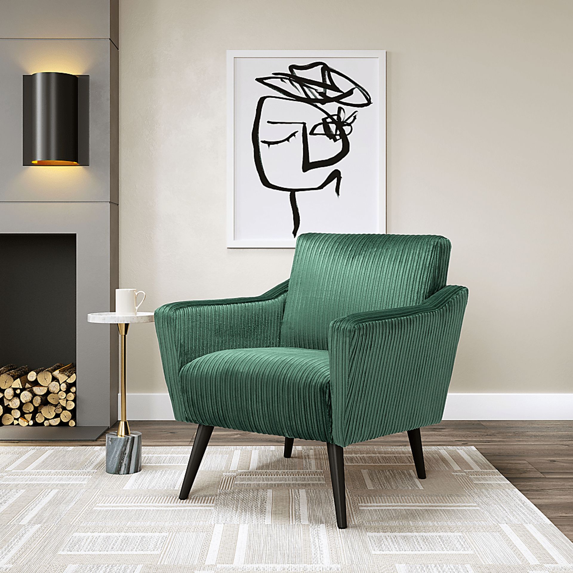 Jerstad Green Accent Chair - Image 2