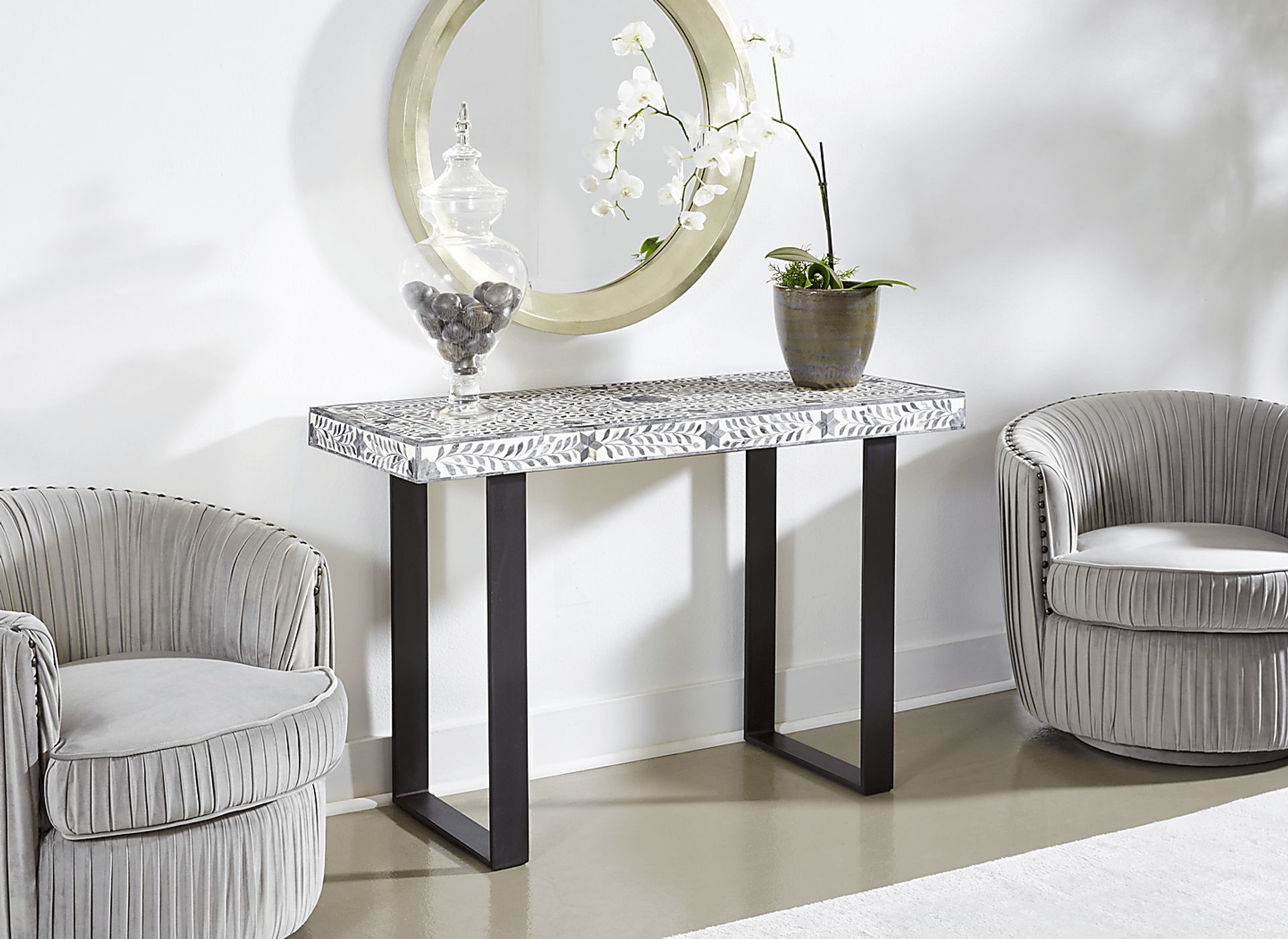 Jessamine Gray Console Table - Image 3