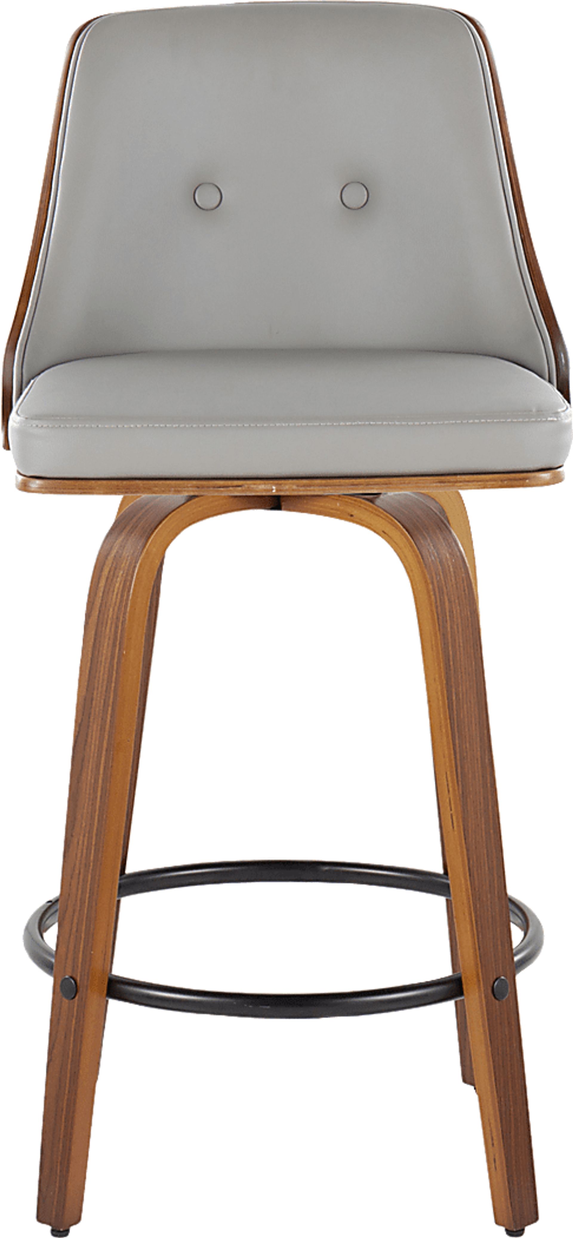 Jessaminnes III Gray Swivel Counter Height Stool, Set of 2 - Image 8
