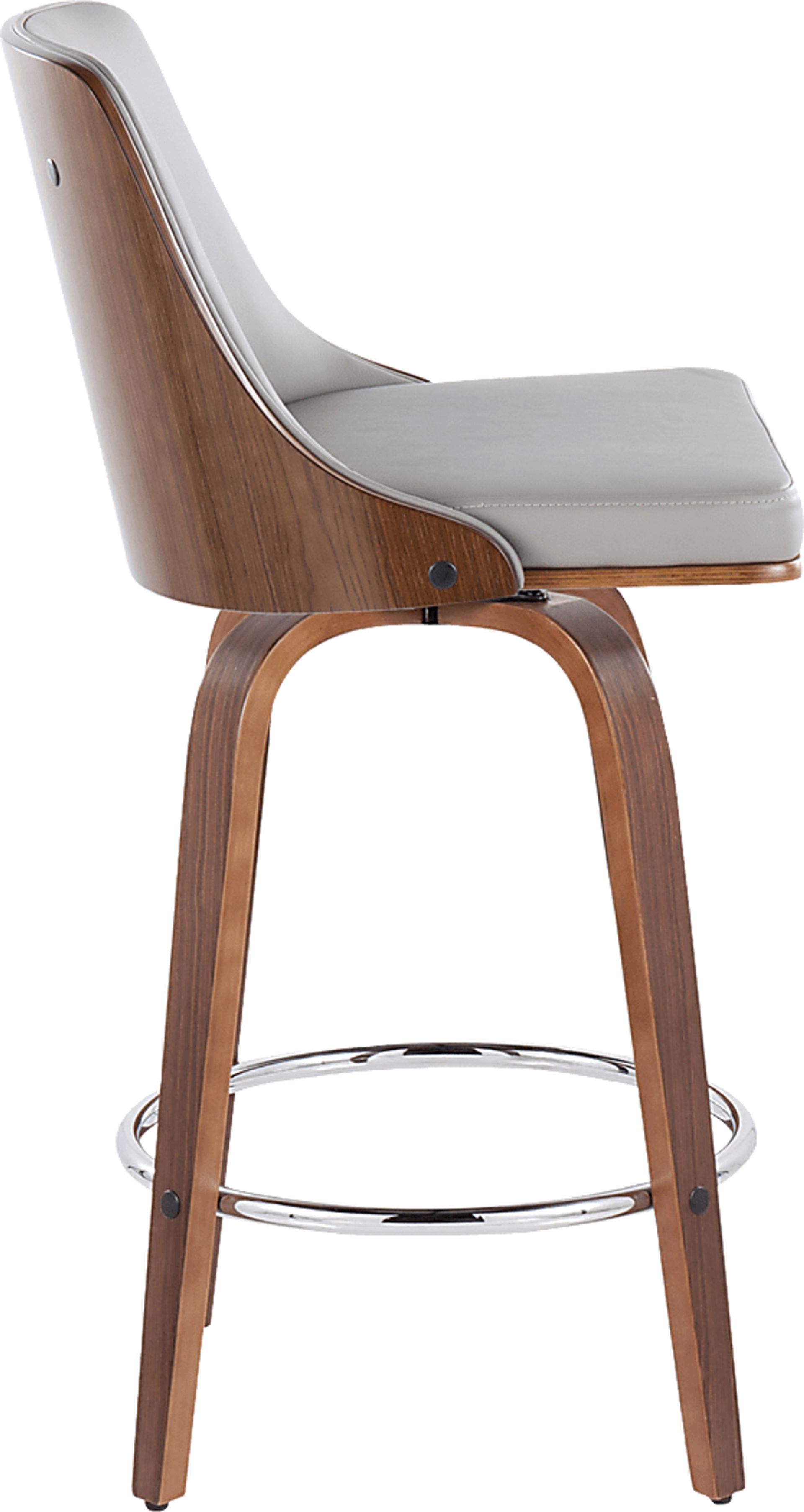 Jessaminnes I Gray Swivel Counter Height Stool, Set of 2 - Image 5