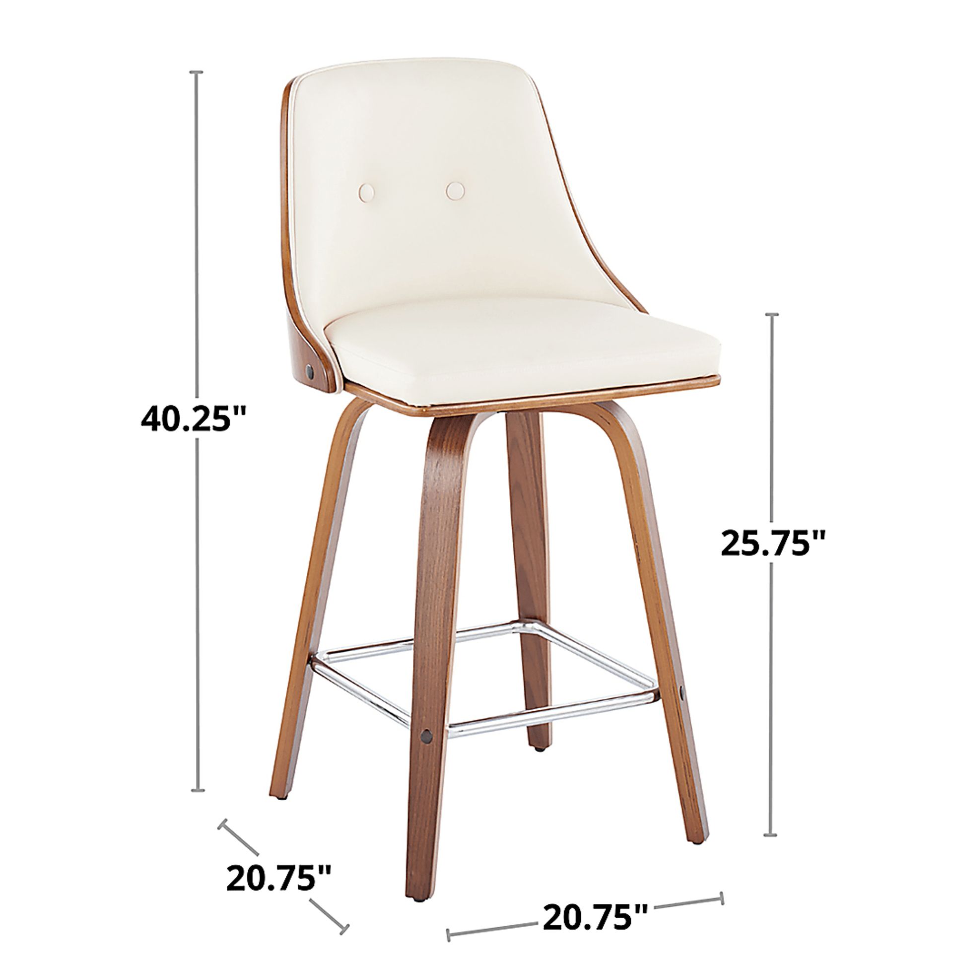 Jessaminnes I Gray Swivel Counter Height Stool, Set of 2 - Image 10