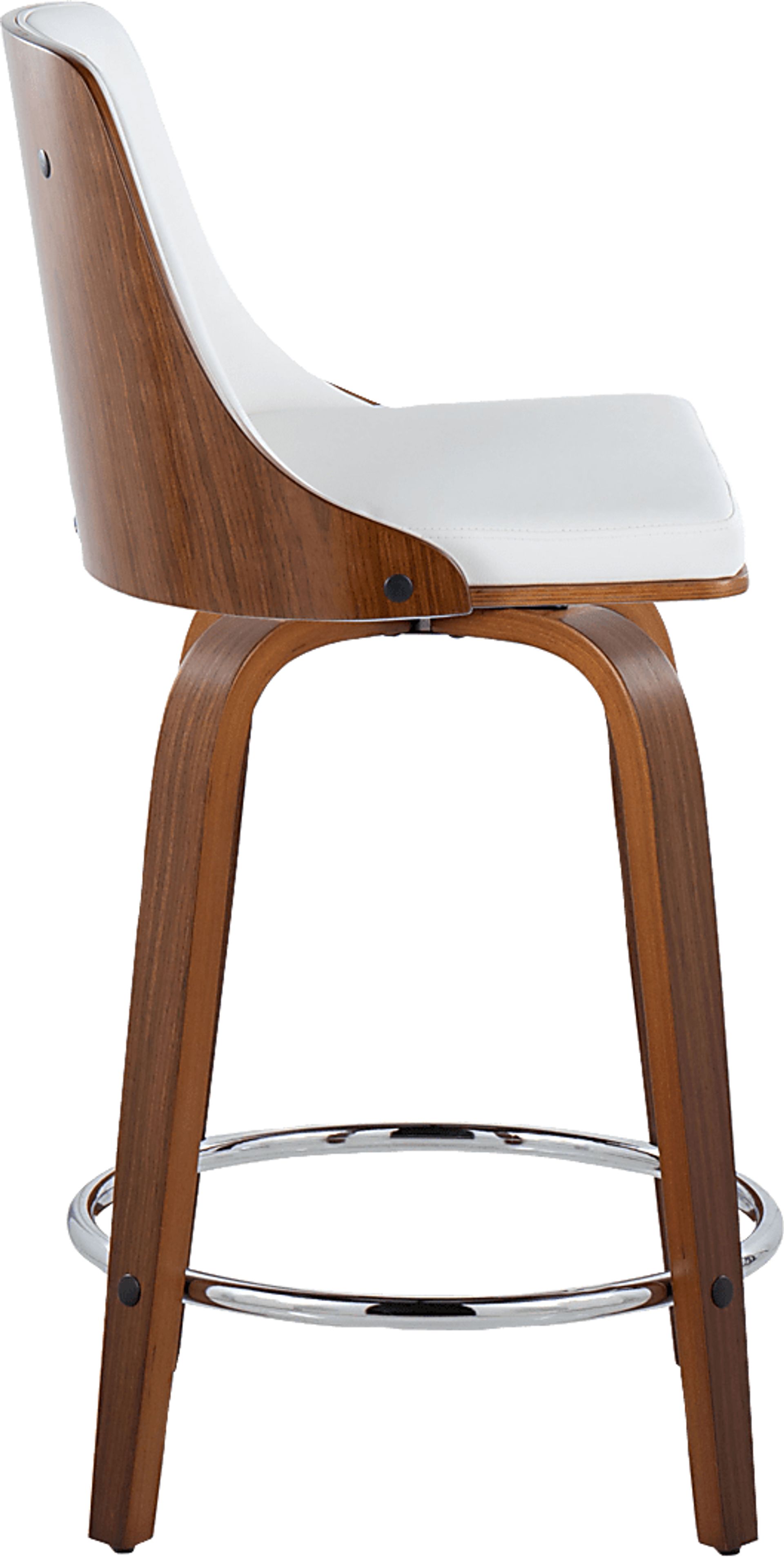 Jessaminnes I White Swivel Counter Height Stool, Set of 2 - Image 4