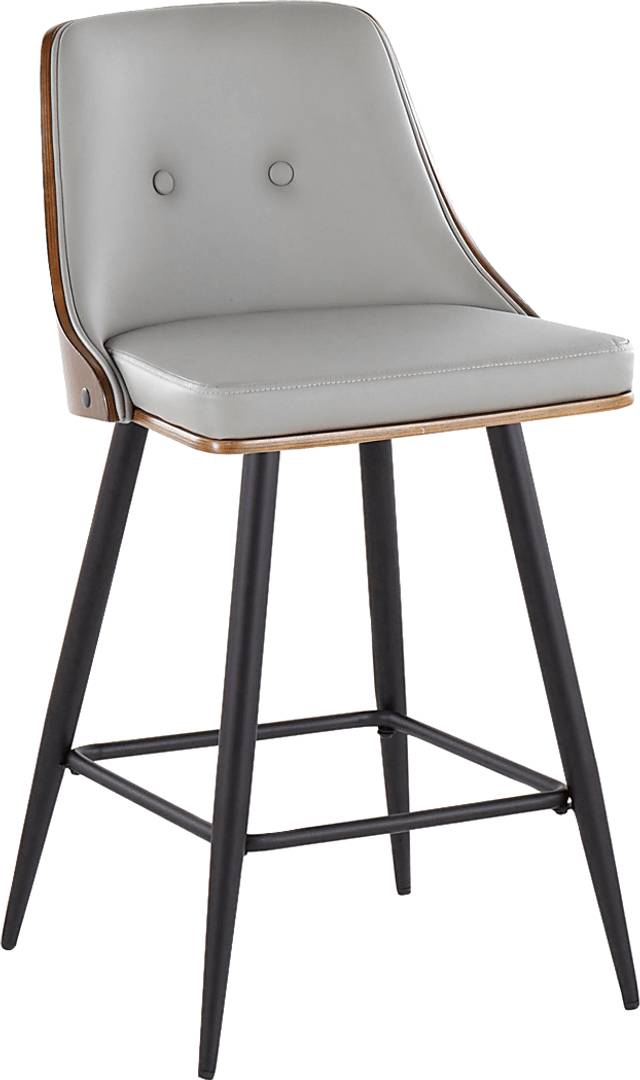 Jessaminnes II Gray Swivel Counter Height Stool, Set of 2 - Thumbnail - Image 3