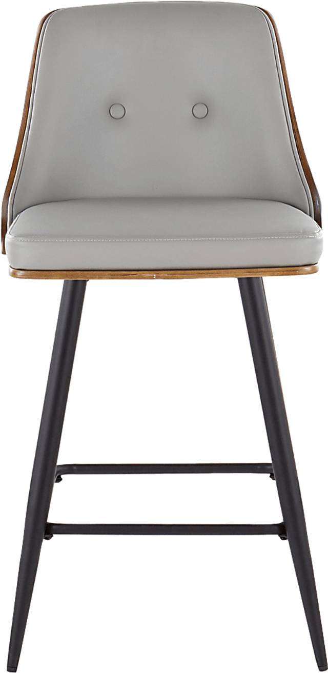 Jessaminnes II Gray Swivel Counter Height Stool, Set of 2 - Thumbnail - Image 4