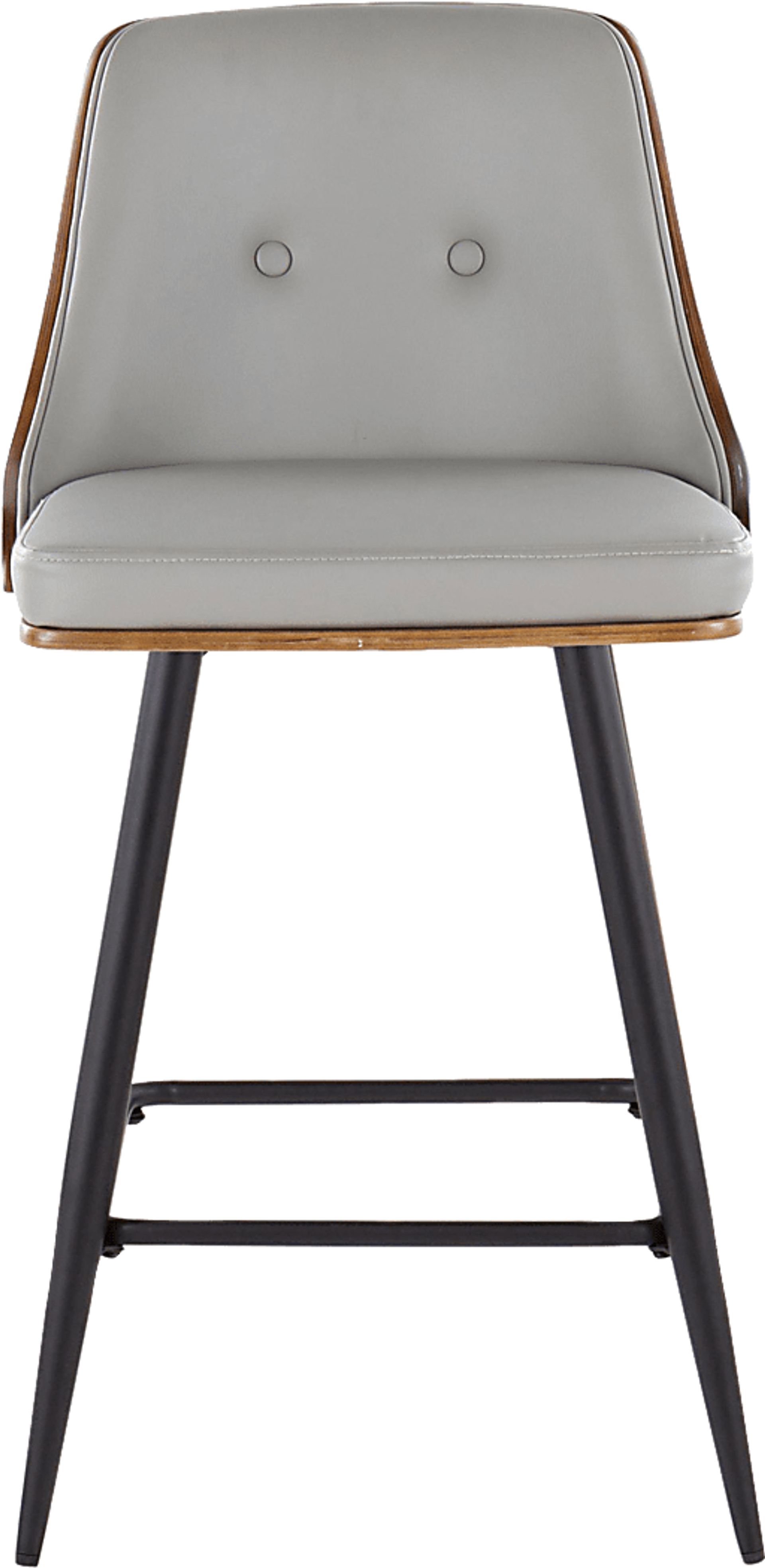 Jessaminnes II Gray Swivel Counter Height Stool, Set of 2 - Image 4
