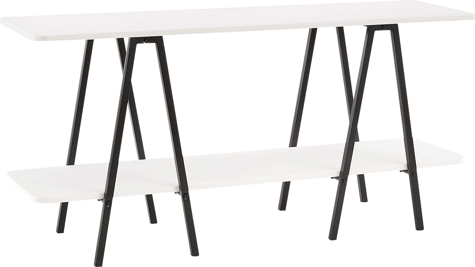 Jessee I White Sofa Table
