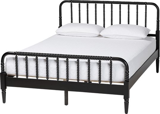 Jetexe Black Queen Bed