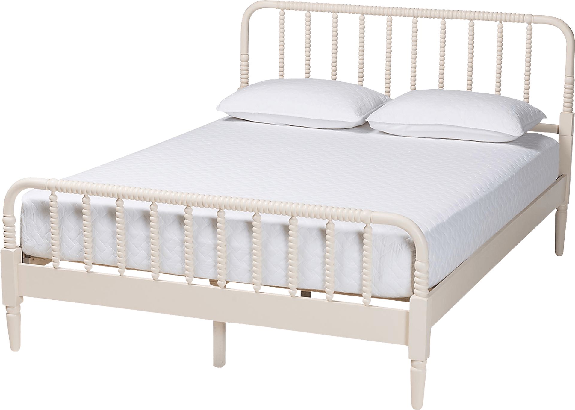 Jetexe Ivory Queen Bed - Image 1