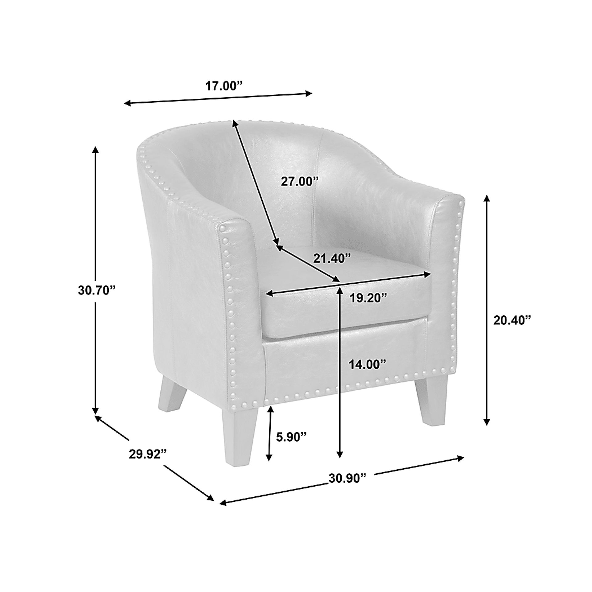 Jetha Brown Accent Chair - Image 8
